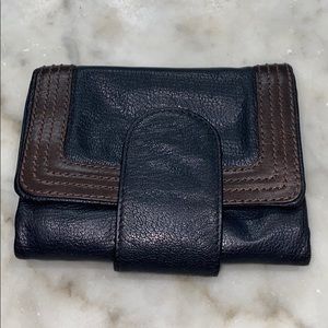 Tano Vintage Tri Fold Wallet Black Pristine